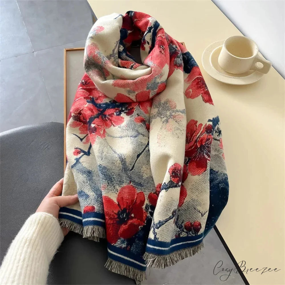 Luxurious Winter Cashmere Pashmina Scarf scarf-241228