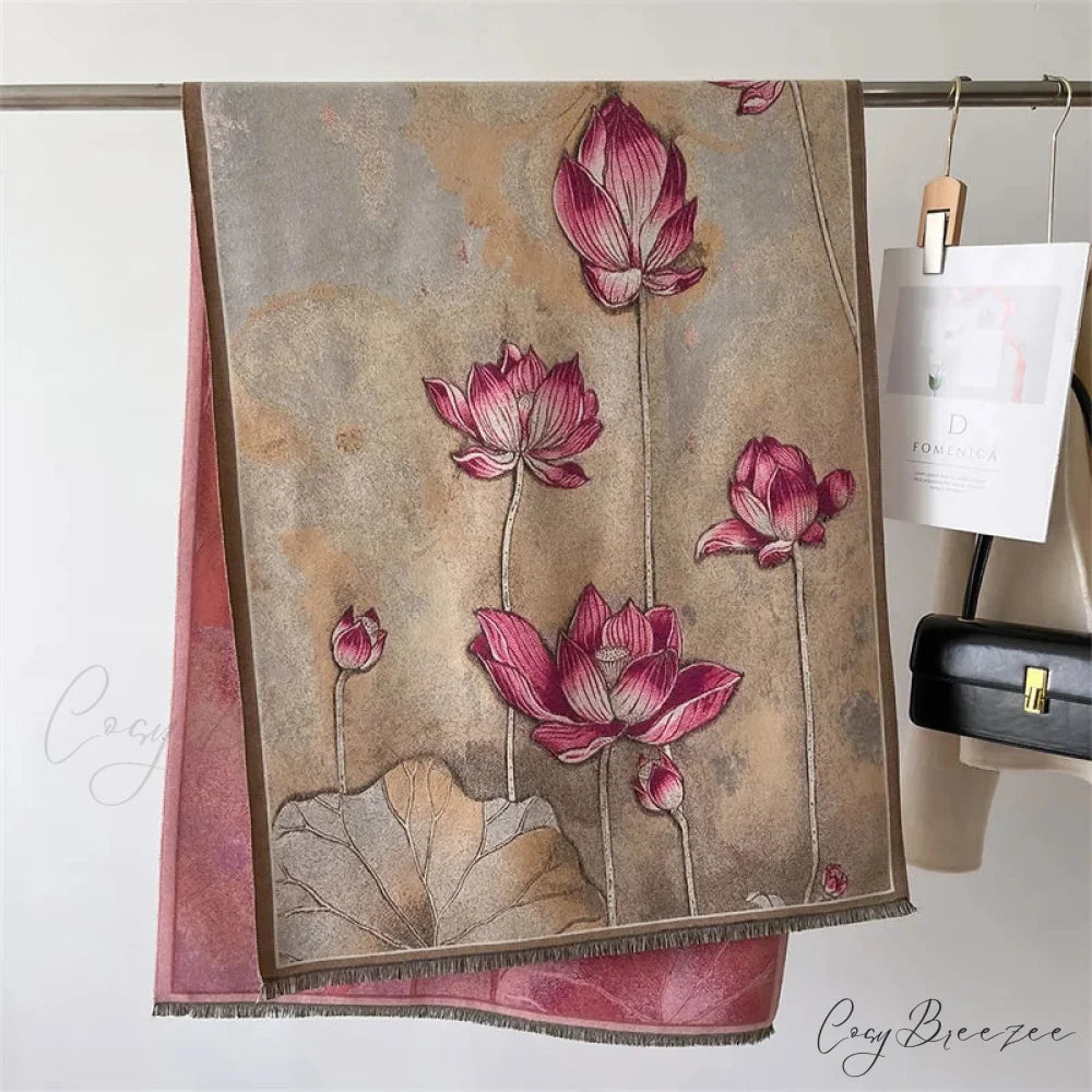 Luxurious Winter Cashmere Pashmina Scarf Color12 scarf-241228