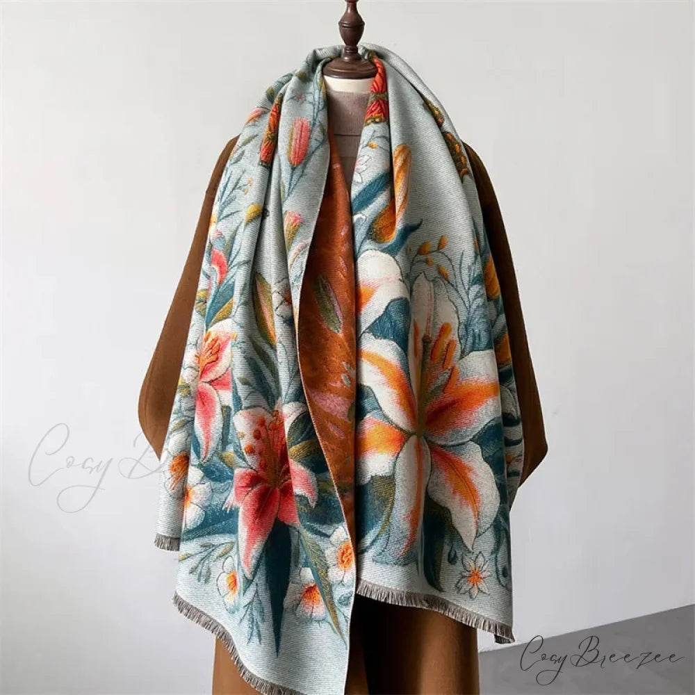Luxurious Winter Cashmere Pashmina Scarf Color2 scarf-241228