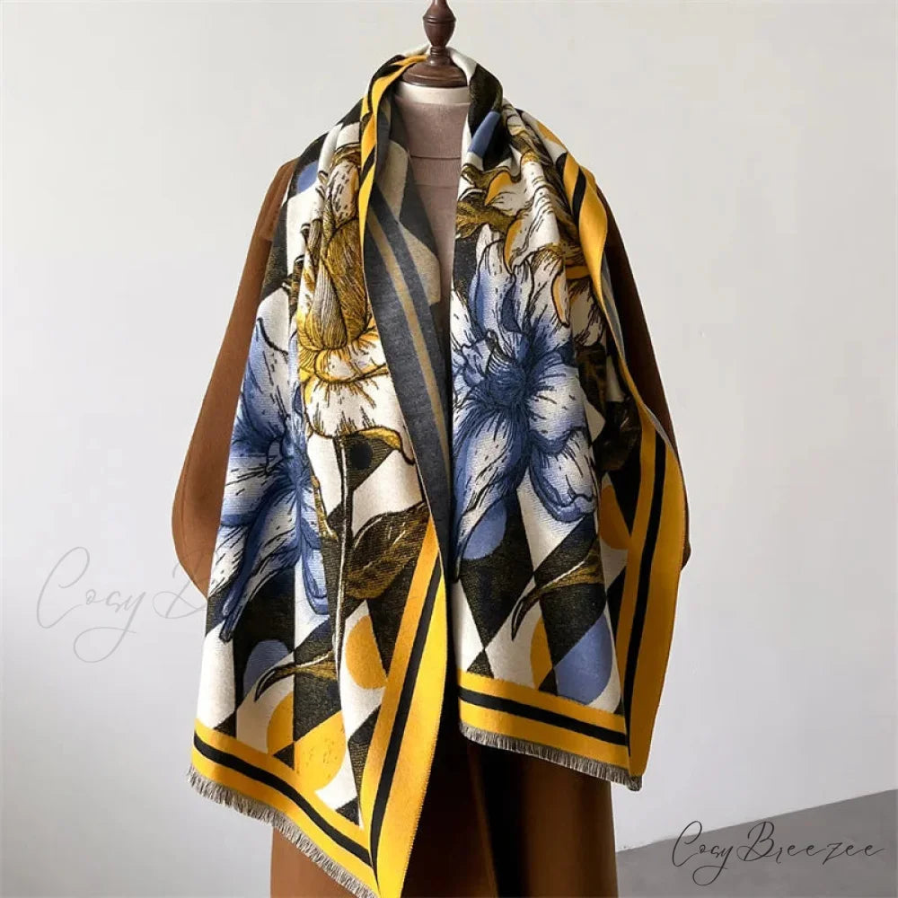 Luxurious Winter Cashmere Pashmina Scarf Color4 scarf-241228