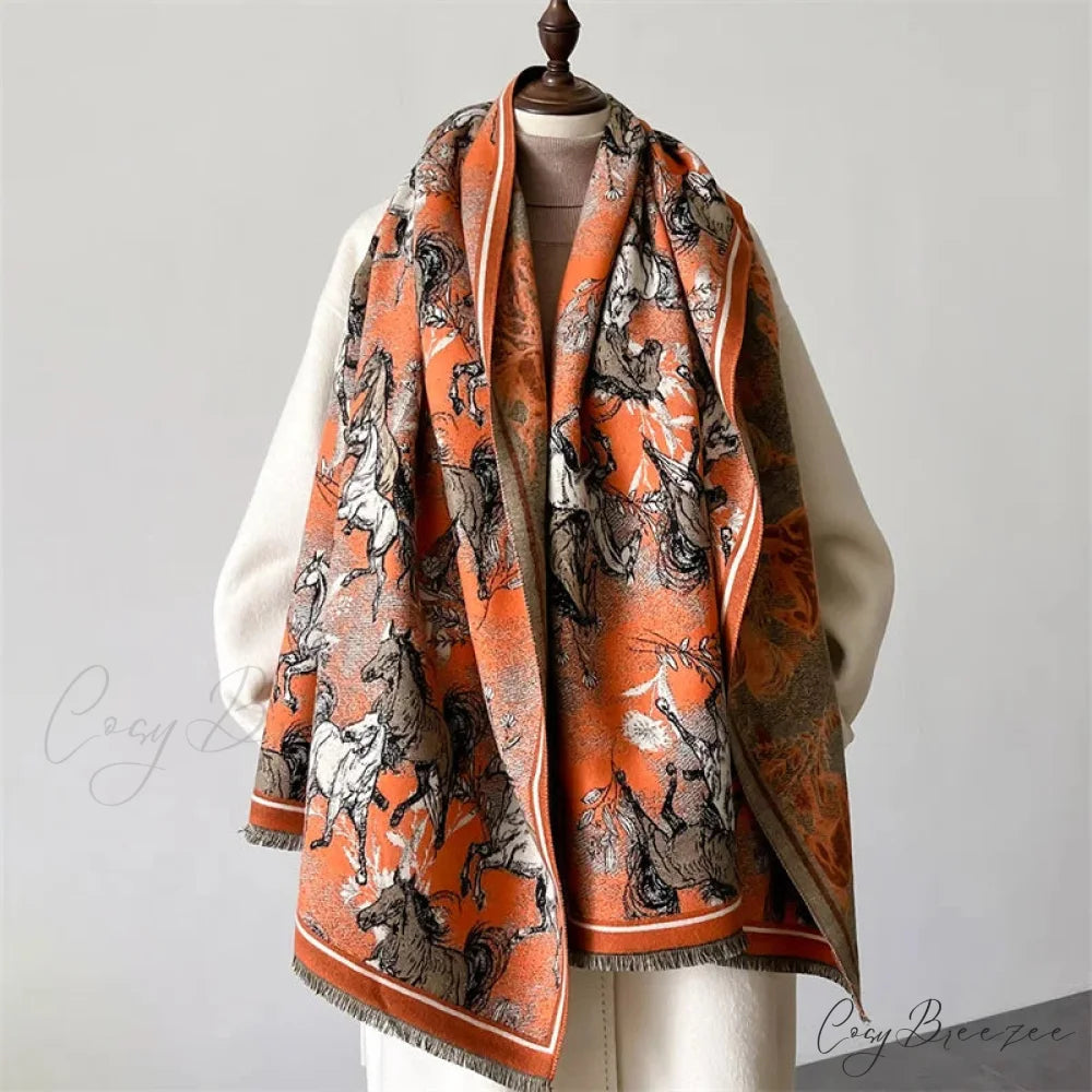 Luxurious Winter Cashmere Pashmina Scarf Color5 scarf-241228
