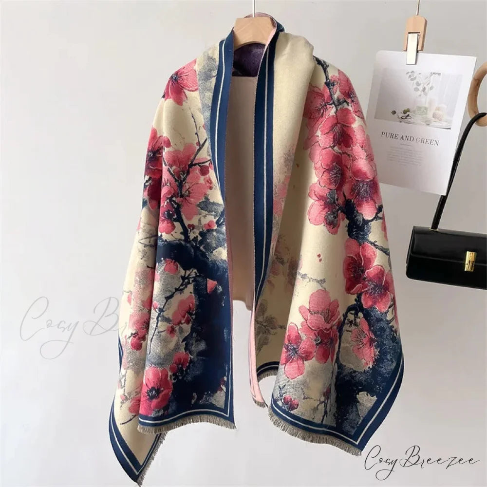 Luxurious Winter Cashmere Pashmina Scarf Color8 scarf-241228