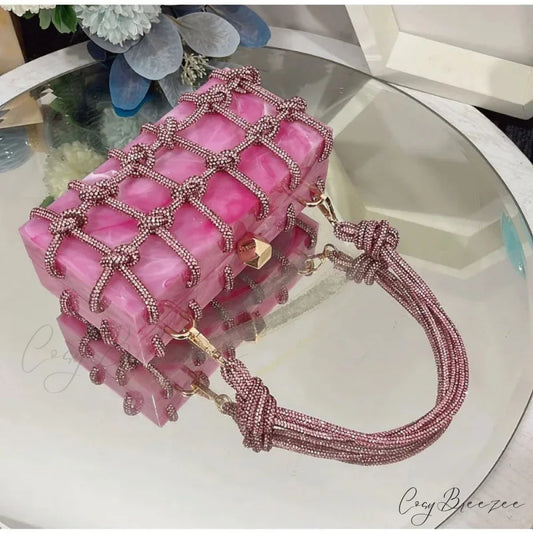 Luxury Acrylic Diamonds Evening Clutch clutchbag-250126