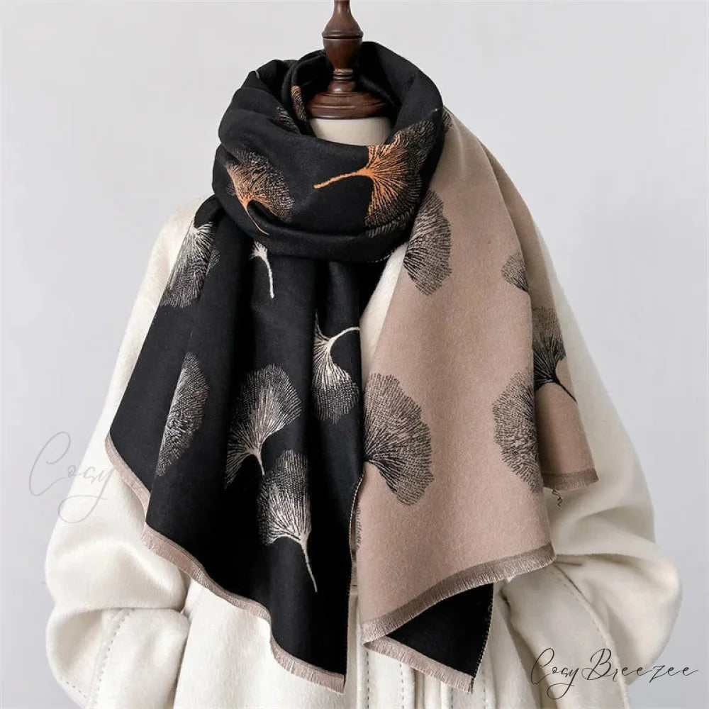 Luxury Cashmere Floral Pashmina Scarf scarf-241228