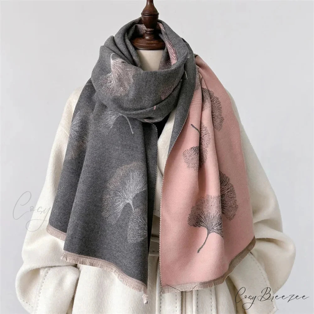 Luxury Cashmere Floral Pashmina Scarf scarf-241228