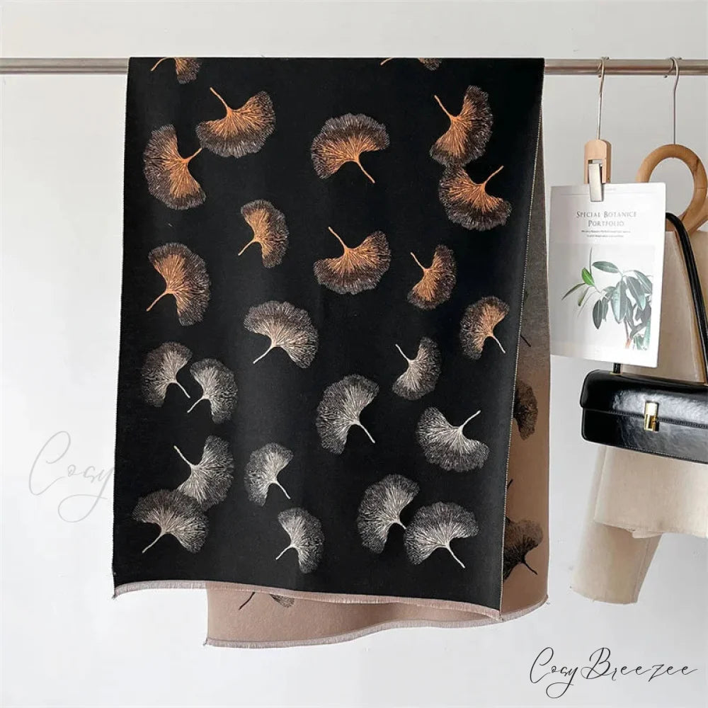 Luxury Cashmere Floral Pashmina Scarf scarf-241228