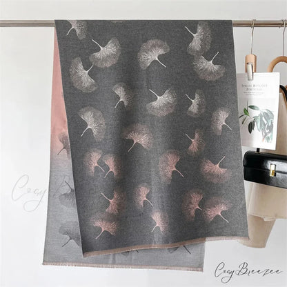 Luxury Cashmere Floral Pashmina Scarf scarf-241228