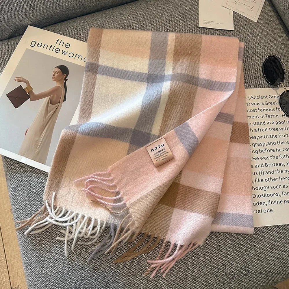 Luxury Cashmere Pashmina Winter Scarf Multi Color 2 / 32x188cm scarf-241228