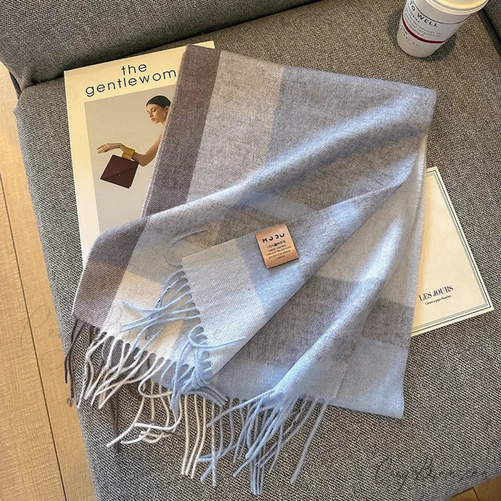 Luxury Cashmere Pashmina Winter Scarf Multi Color 20 / 32x188cm scarf-241228