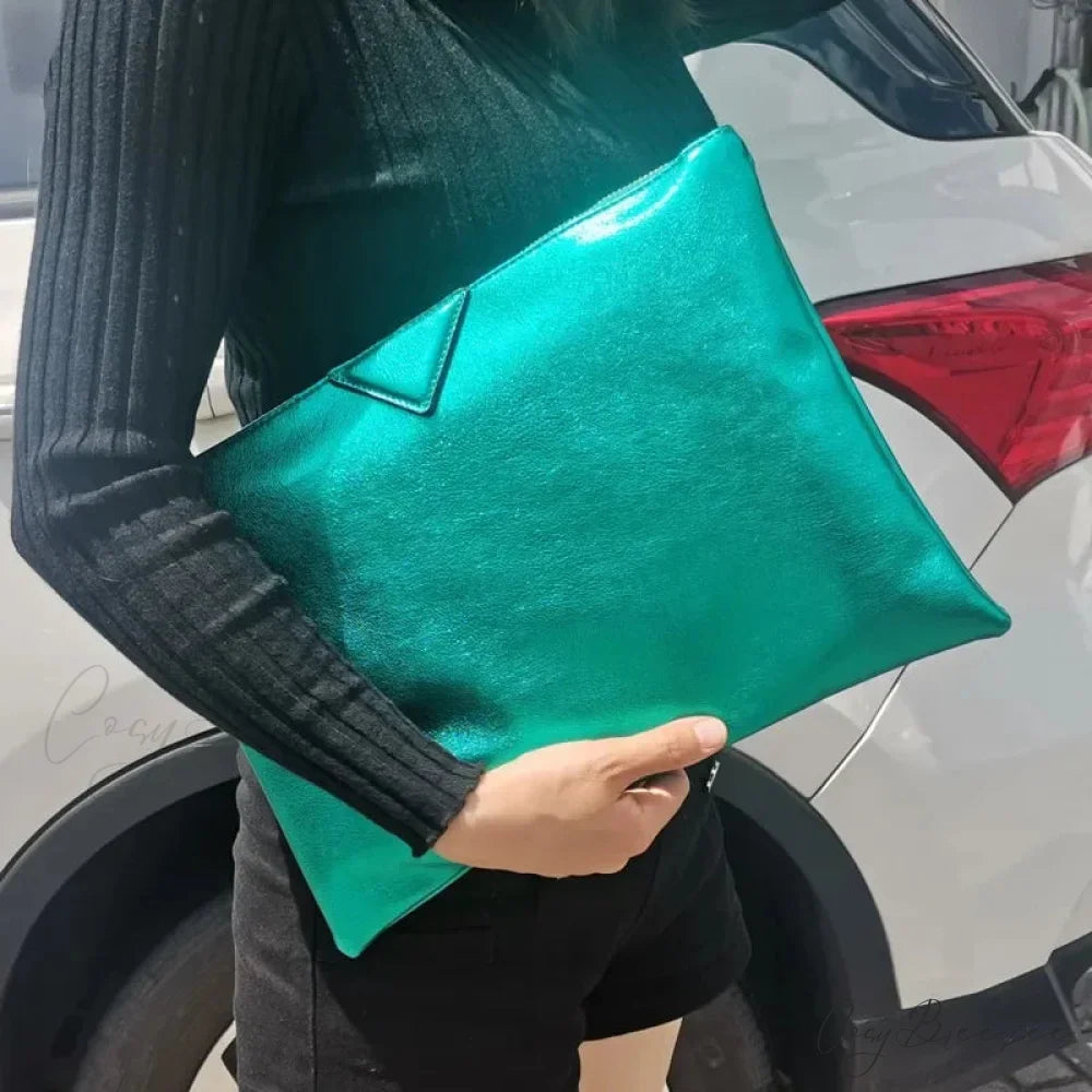 Luxury Designer PU Leather Day Clutch Wristlet wristlet-250126