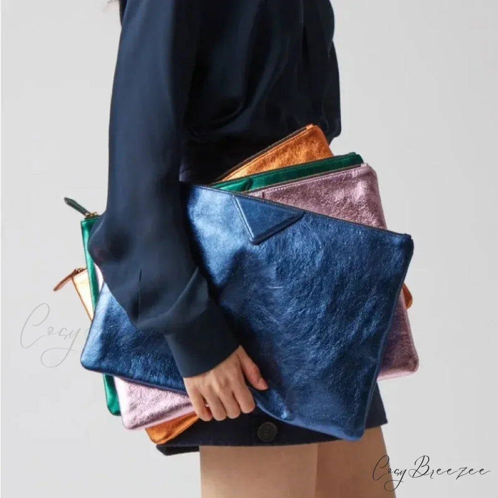 Luxury Designer PU Leather Day Clutch Wristlet wristlet-250126