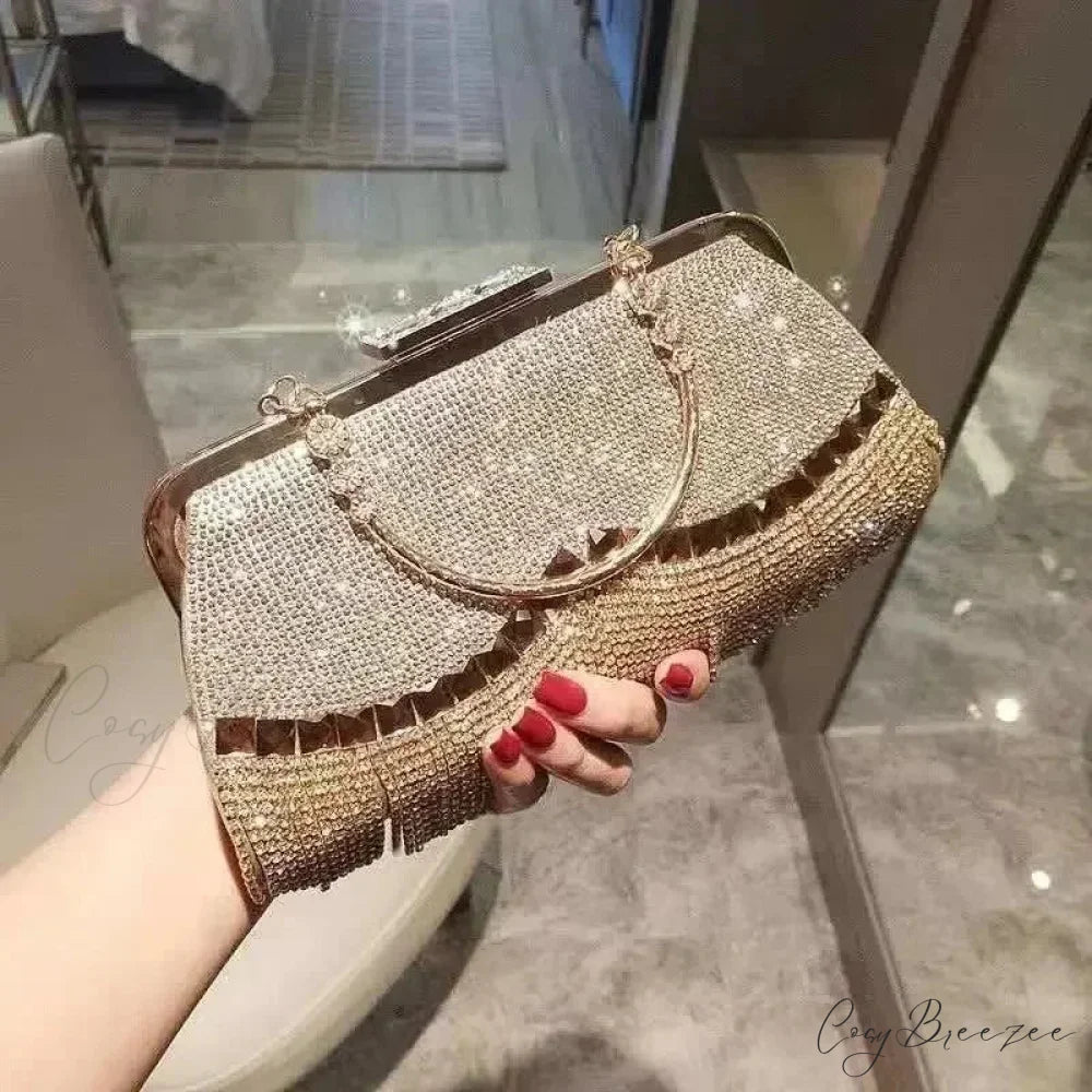 Luxury Diamond Party Wedding Clutch clutchbag-250126