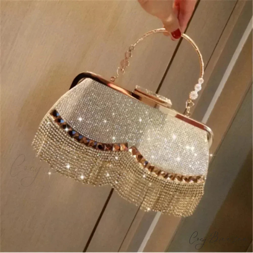Luxury Diamond Party Wedding Clutch clutchbag-250126