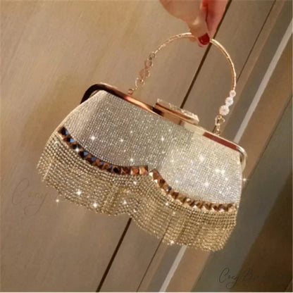 Luxury Diamond Party Wedding Clutch clutchbag-250126