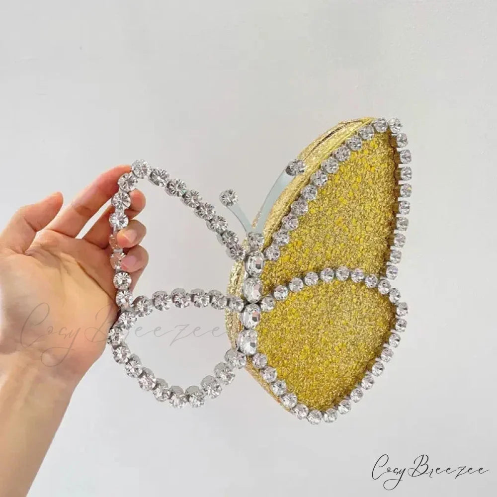 Luxury Diamonds Butterfly Evening Clutch clutchbag-250126