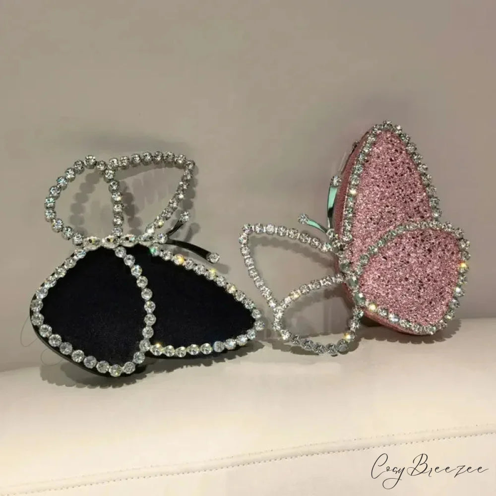 Luxury Diamonds Butterfly Evening Clutch clutchbag-250126