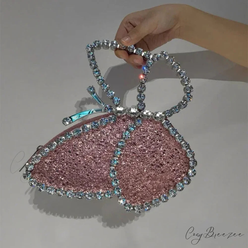 Luxury Diamonds Butterfly Evening Clutch clutchbag-250126