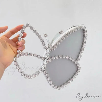 Luxury Diamonds Butterfly Evening Clutch White / 23cm 13.5cm clutchbag-250126