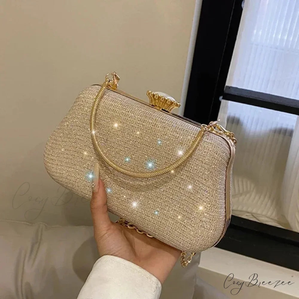 Luxury Evening Glitter Wedding Clutch Handbag handbag-250126