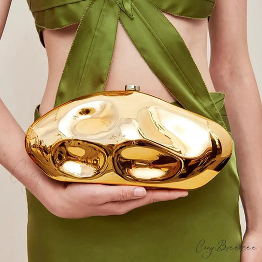 Luxury Gold Acrylic Evening Wedding Bag clutchbag-250126