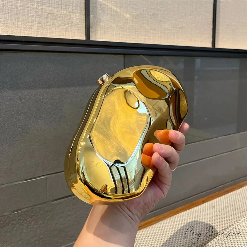 Luxury Gold Acrylic Evening Wedding Bag clutchbag-250126