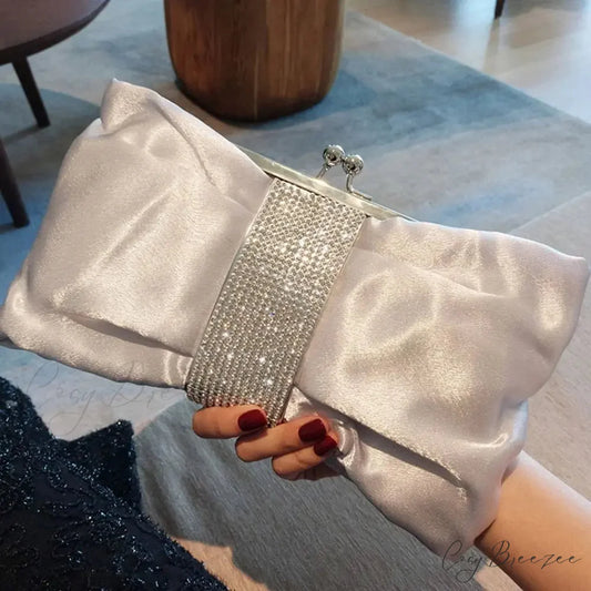 Luxury Rhinestone Bow Clutch clutchbag-250126