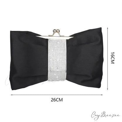 Luxury Rhinestone Bow Clutch clutchbag-250126