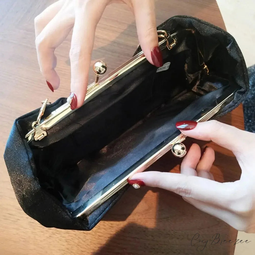 Luxury Rhinestone Bow Clutch clutchbag-250126
