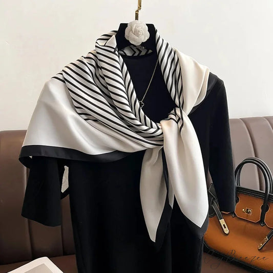 Luxury Silk Twill Hair Print Scarf scarf-241228