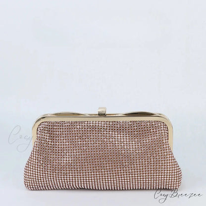 Luxury Square Shoulder Bag Pink / (20cm clutchbag-250126