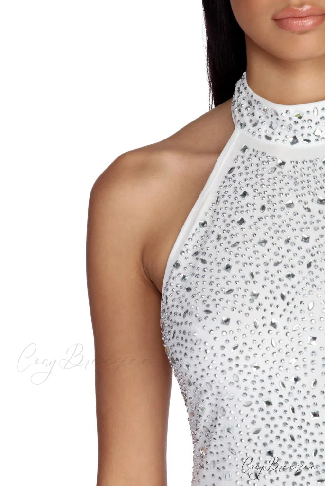 Lyla Formal Heat Charming Stone Mini Dress