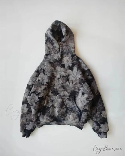 Maple Leaf Graphic Pullover Hoodie hoodies-241228
