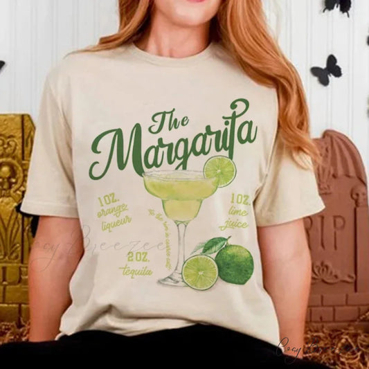 Margarita Fan Classic Cotton Tee Khaki / S t-shirt-250223
