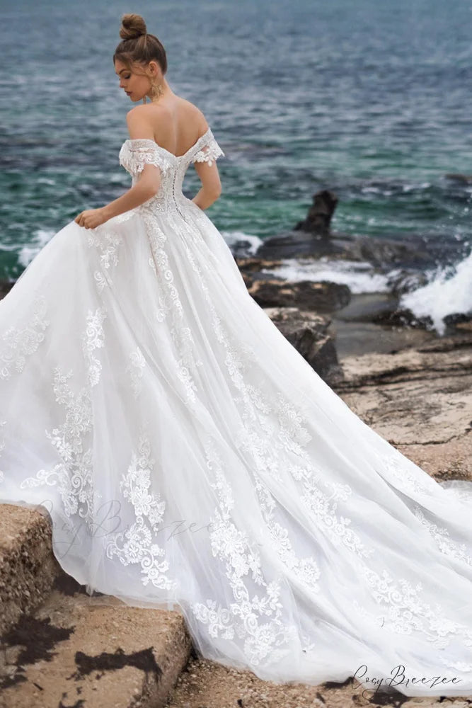 Marley Strapless Graceful A-line Wedding Dress
