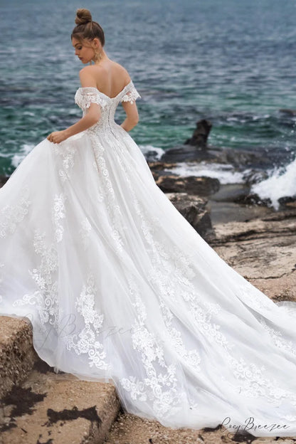 Marley Strapless Graceful A-line Wedding Dress