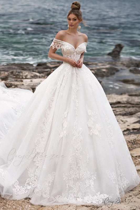 Marley Strapless Graceful A-line Wedding Dress Ivory / 2