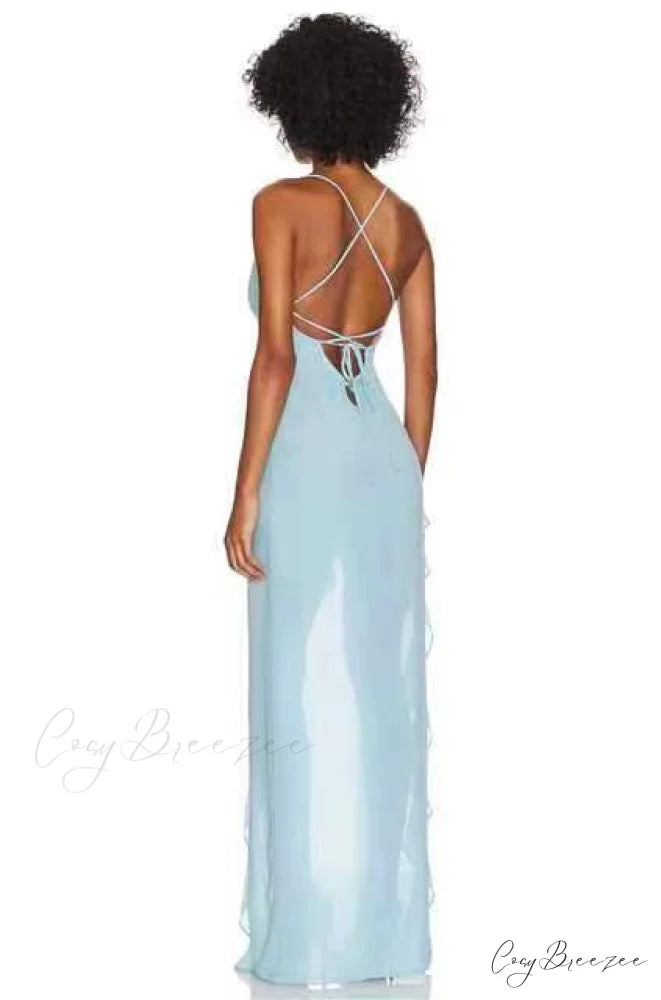 Michelle High-Slit Stylish Formal Dress