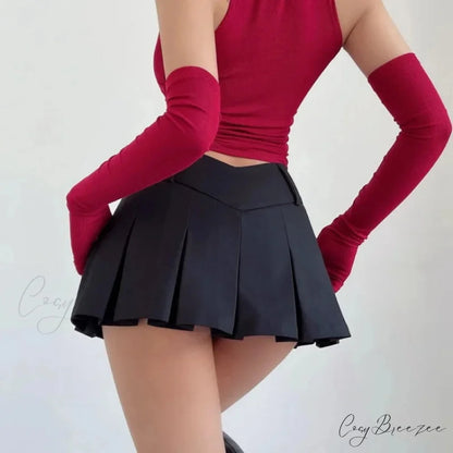 Micro A-Line V Waist Skirt skirts-250223