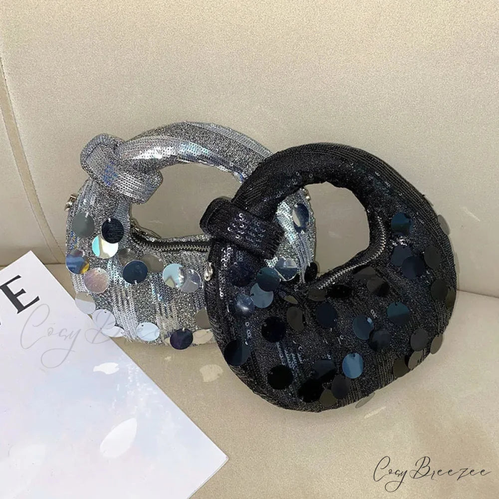Mini Half Moon Evening Clutch wristlet-250126