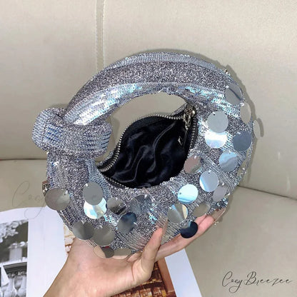 Mini Half Moon Evening Clutch wristlet-250126