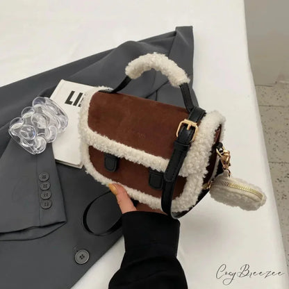 Mini Knot Handmade Knitted Bucket Handbag Coffee handbag-250126