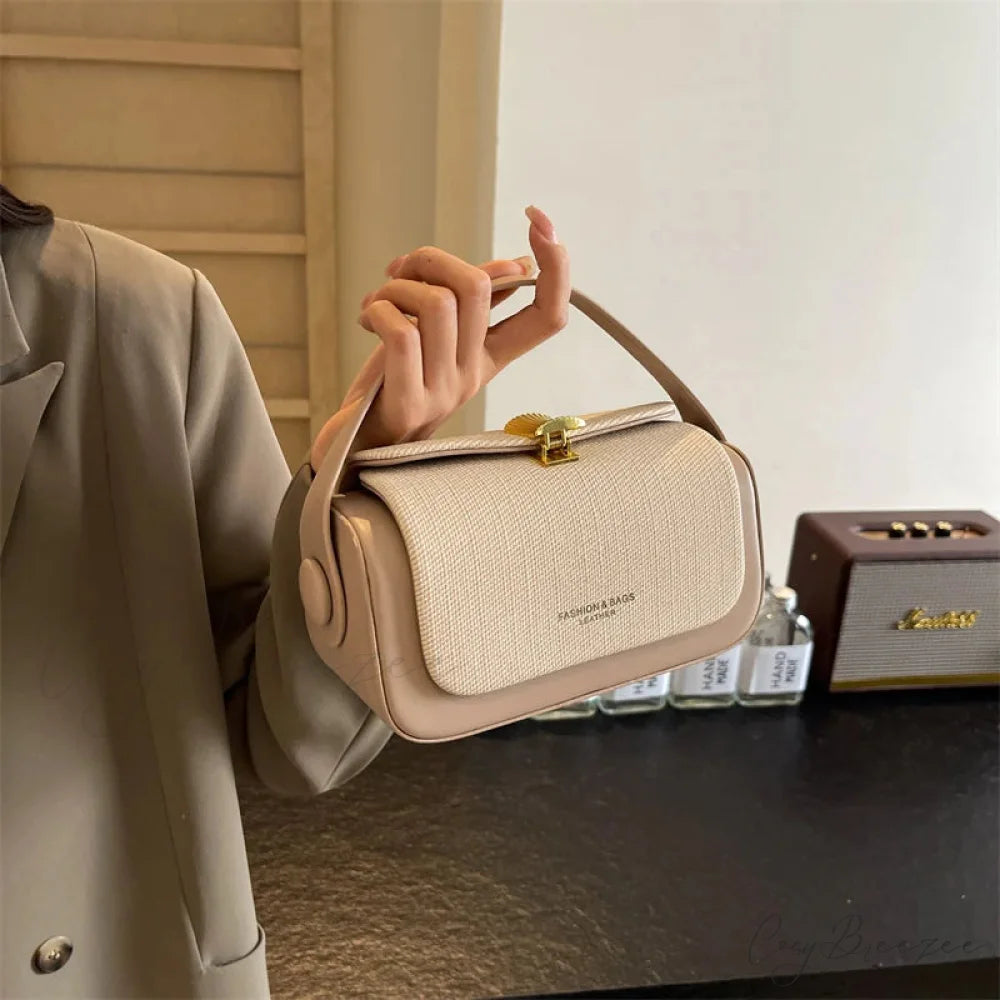 Mini Square Luxury Designer Crossbody Handbag Style 1 Beige / 20x12x9cm handbag-250126