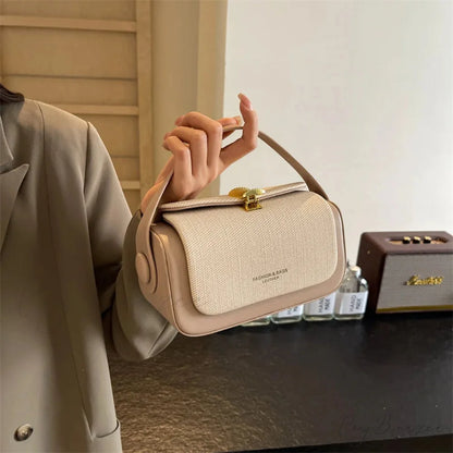 Mini Square Luxury Designer Crossbody Handbag Style 1 Beige / 20x12x9cm handbag-250126
