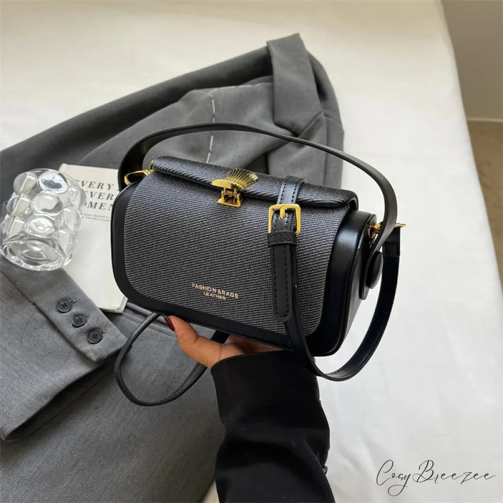 Mini Square Luxury Designer Crossbody Handbag Style 2 Black / 20x12x9cm handbag-250126