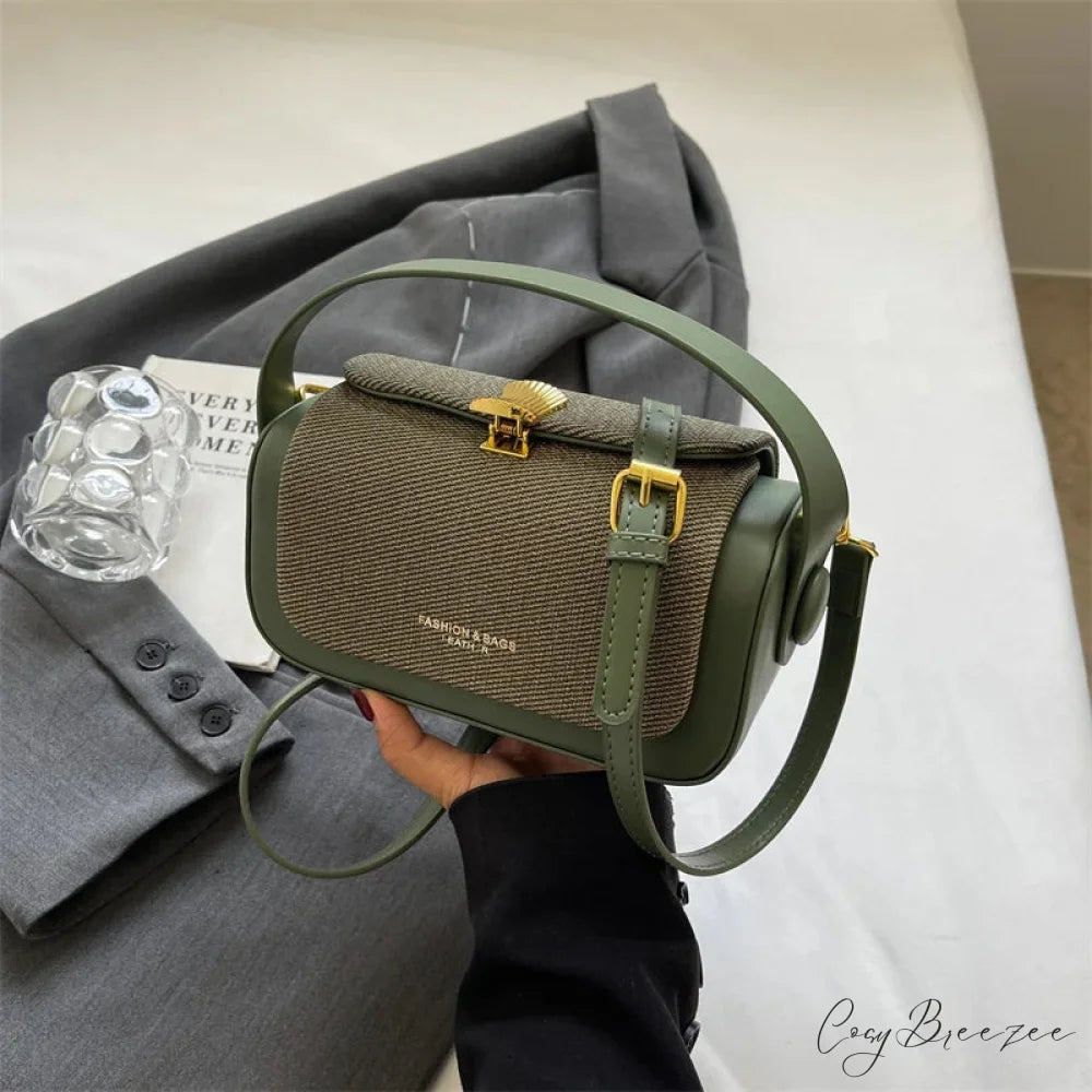 Mini Square Luxury Designer Crossbody Handbag Style 2 Green / 20x12x9cm handbag-250126