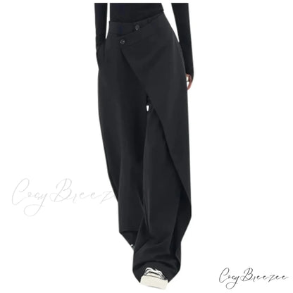 Minimalist Business Relaxed Pants Black / S pants-241228
