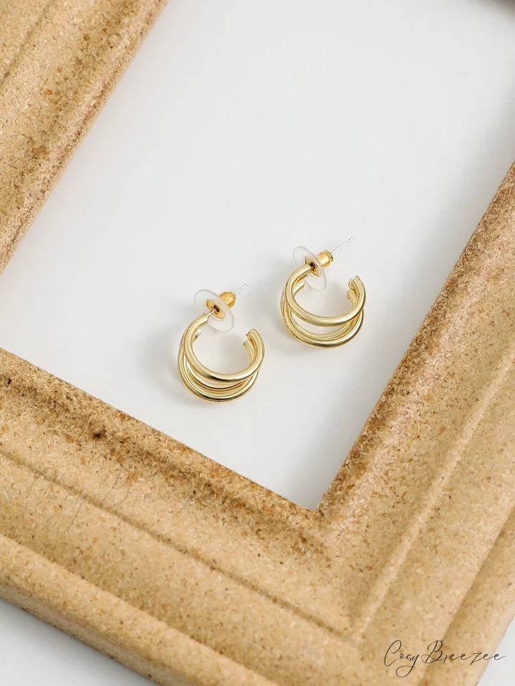 Minimalist Cuff Hoop Earrings