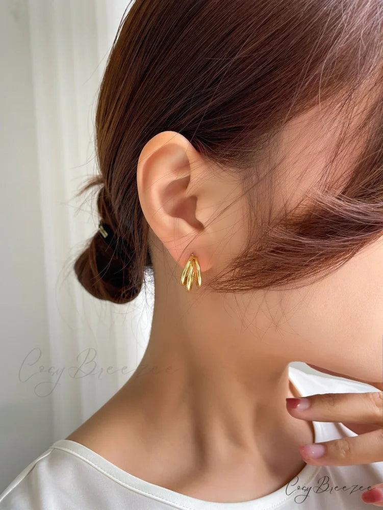 Minimalist Cuff Hoop Earrings