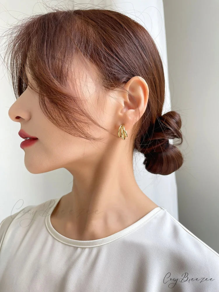 Minimalist Cuff Hoop Earrings