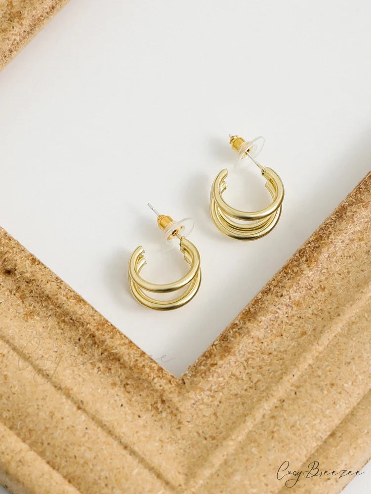 Minimalist Cuff Hoop Earrings